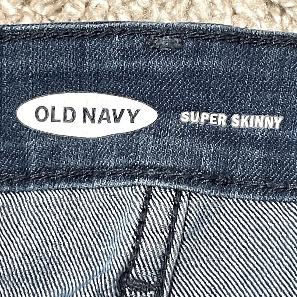 Old Navy Women’s Jeans Size 12 Mid Rise Super Skinny Cotton Classic